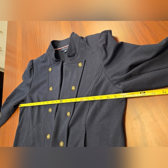 Tommy Hilfiger Women's Navy Military Band Jacket with Gold Buttons XL - Picture 14 of 15
